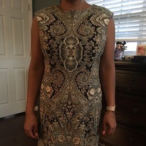 Victorian Print Work Dress